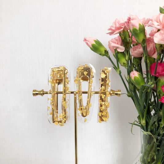 Golden Hair Clips